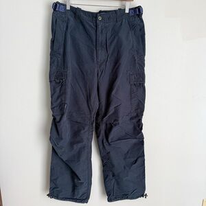 Vtg 90s Y2K Abercrombie & Fitch men’s baggy cargo pants navy size large